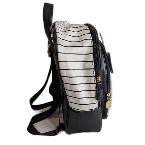 Luv Betsey by Betsey Johnson Bag Unicorn Backpack Black Black & White Style - Picture 6 of 12